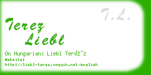 terez liebl business card